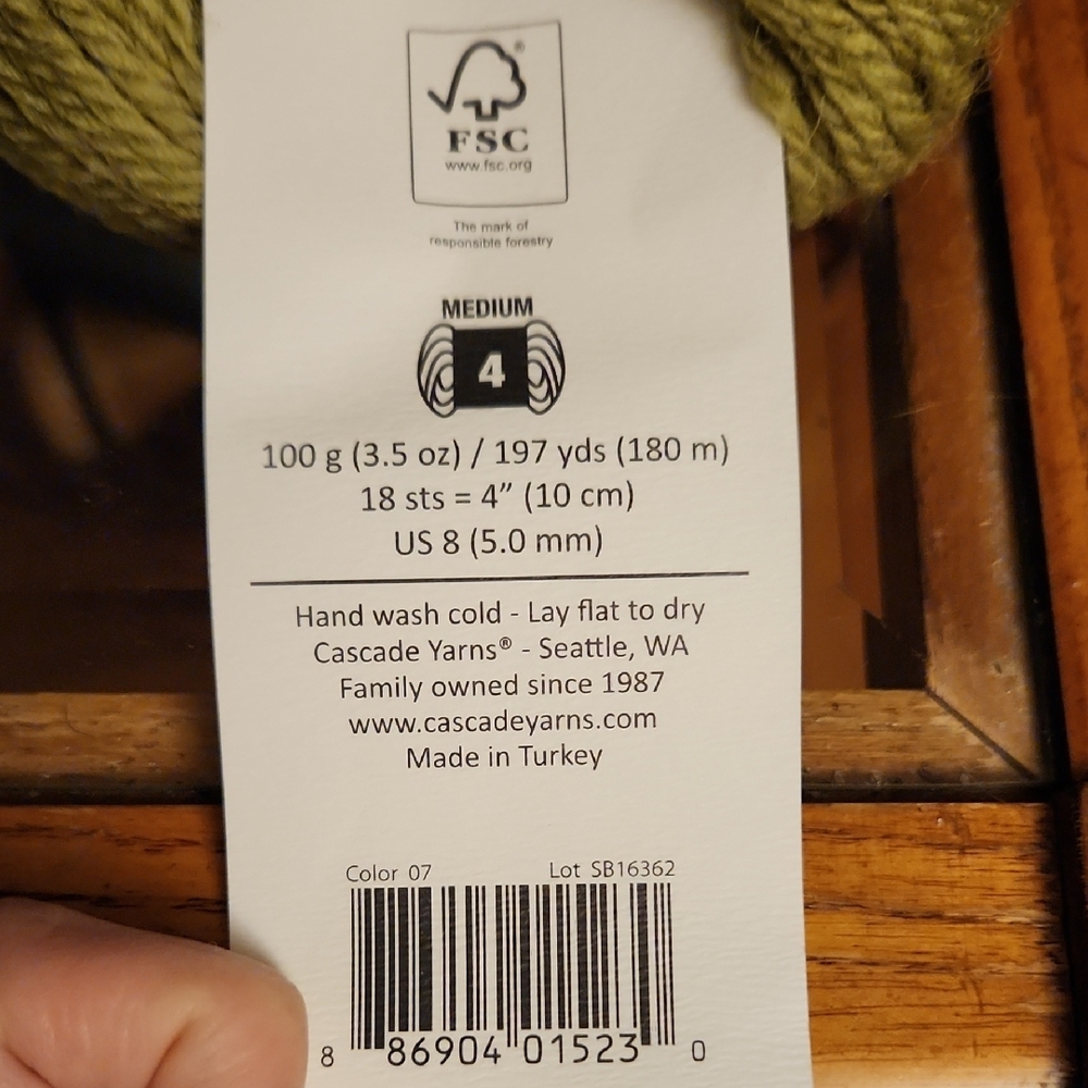 Revive Olive Green Yarn for Fiber Arts 9 Skeins - Picture 6 of 6